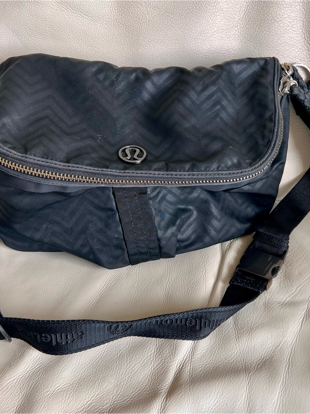 lululemon athletica Black Good Fortune Fanny Pack Belt Crossbody Bag